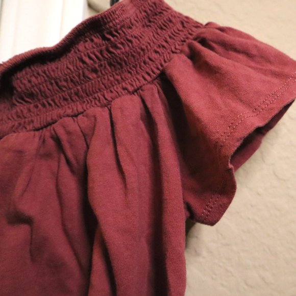 ❤ Bozzolo Pink Crop Top Ruffle Blouse - Picture 3 of 6